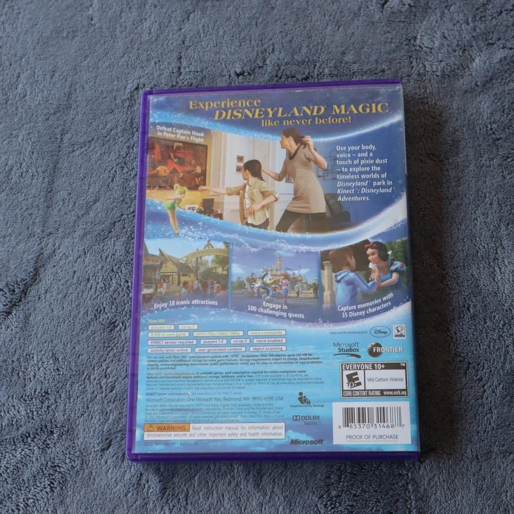 Xbox 360 Microsoft Kinect Disneyland Adventures #339 DelmarP